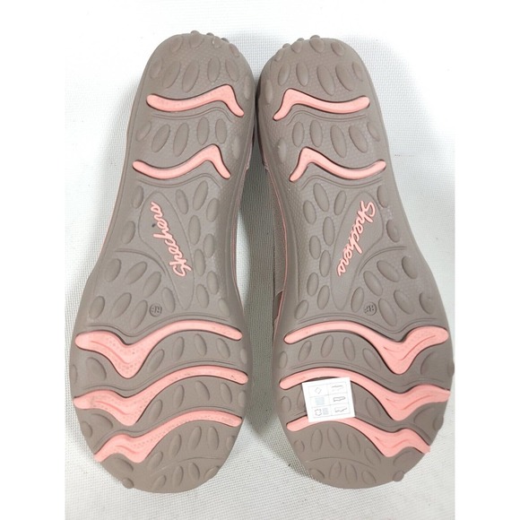 SKECHERS Women Earthfest Repurpose Gray/ Pink Embroidered Flats 49272 (Size 8.5) - Picture 7 of 8